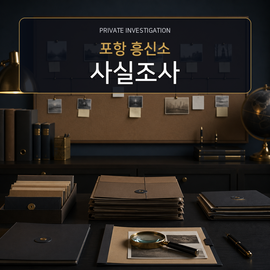 포항 사실관계 조사 전문 흥신소