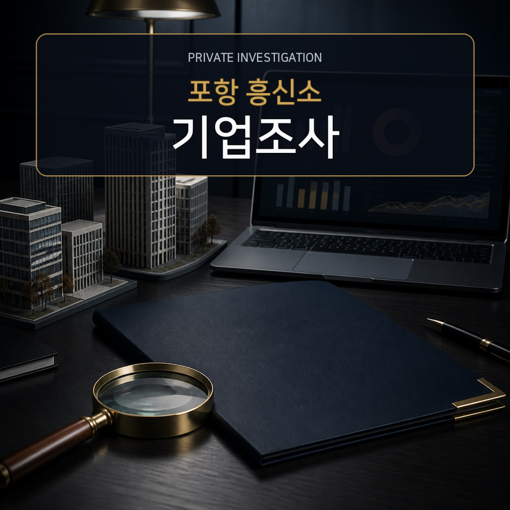 포항 기업·거래처 조사 전문 흥신소